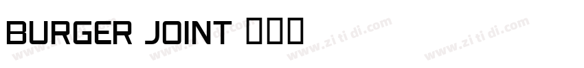 Burger Joint字体转换